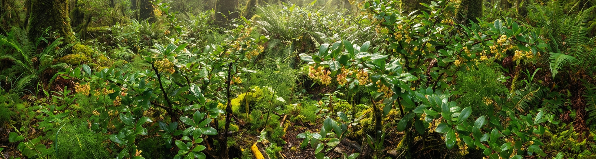 Berberine plants in forest